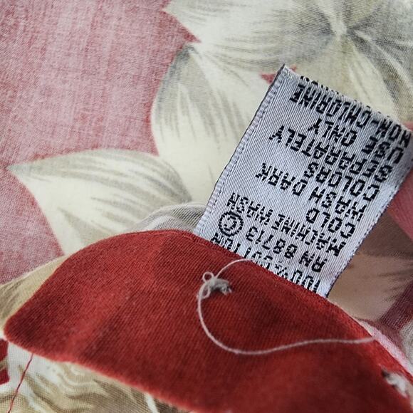 Pierre Cardin Shirt Mens Hawaiian Tropical Button Up Cotton Short Sleeve Size XL - Picture 11 of 11